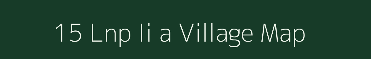 15 Lnp Ii a village map in Rajasthan