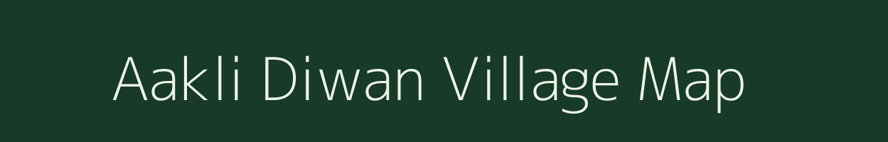 Aakli Diwan village map in Madhya Pradesh