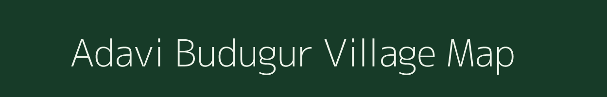 Adavi Budugur village map in Andhra Pradesh