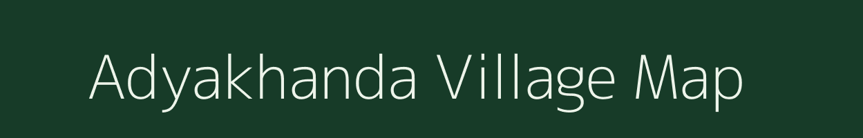 Adyakhanda village map in West Bengal