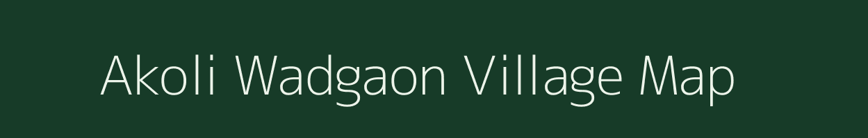 Akoli Wadgaon village map in Maharashtra