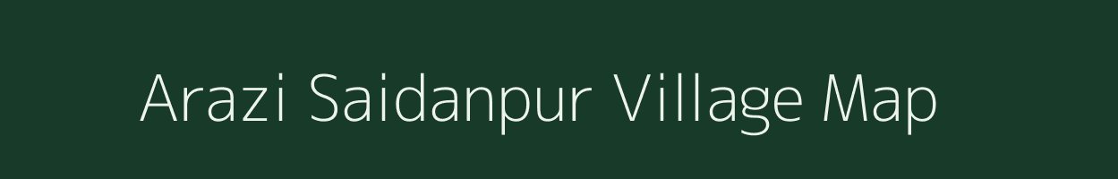 Arazi Saidanpur village map in Uttar Pradesh