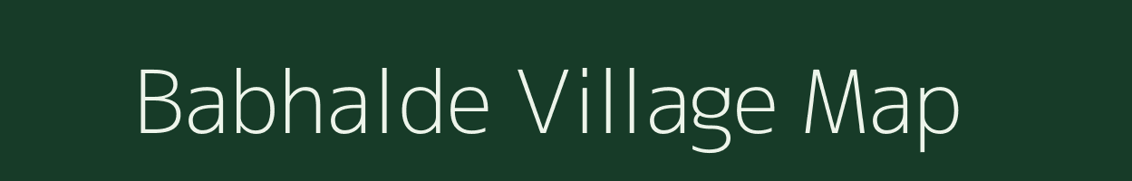 Babhalde village map in Maharashtra