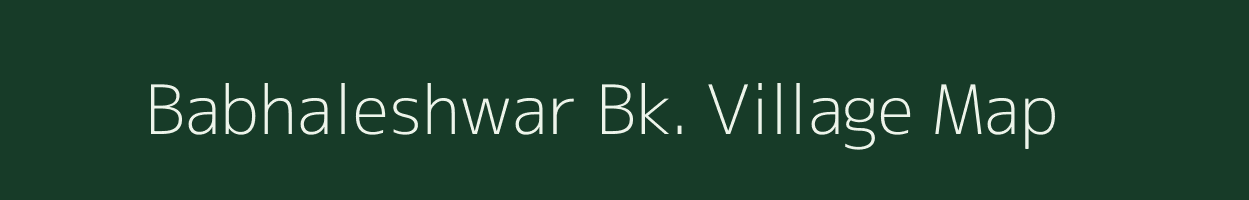 Babhaleshwar Bk. village map in Maharashtra