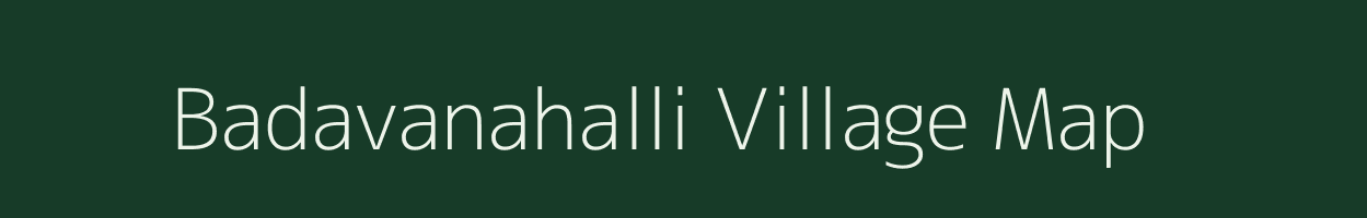 Badavanahalli village map in Karnataka