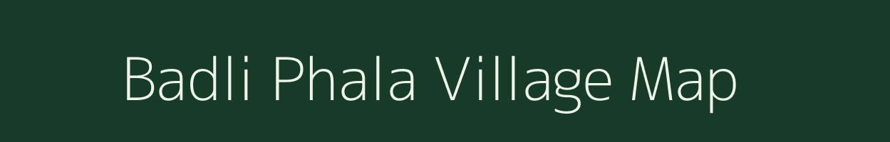 Badli Phala village map in Rajasthan