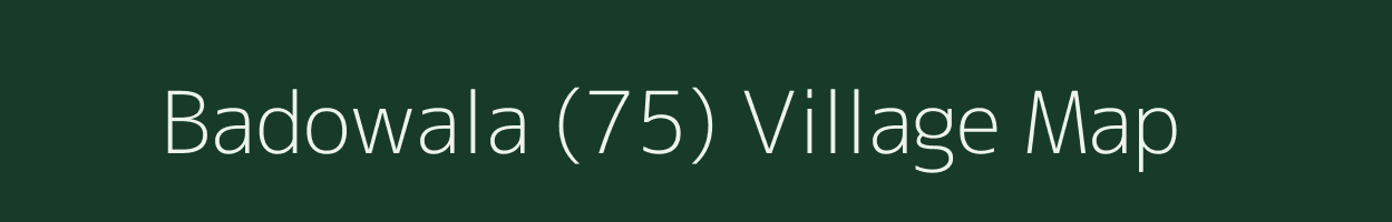 Badowala (75) village map in Haryana