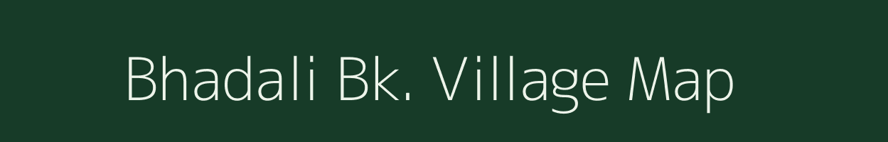 Bhadali Bk. village map in Maharashtra