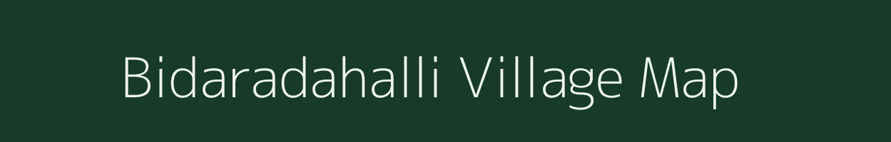 Bidaradahalli village map in Karnataka