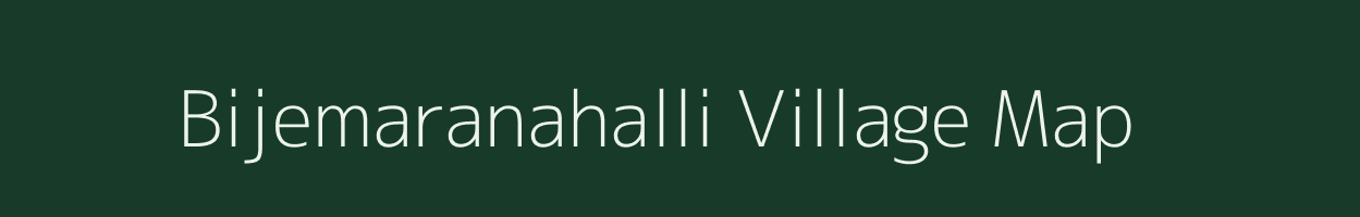 Bijemaranahalli village map in Karnataka