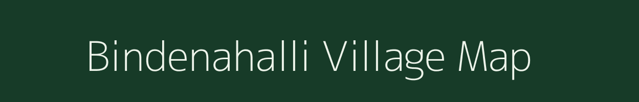 Bindenahalli village map in Karnataka