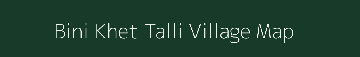 Bini Khet Talli village map in Uttarakhand