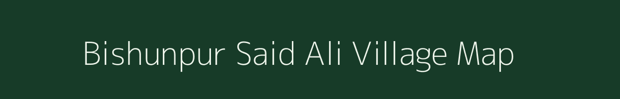 Bishunpur Said Ali village map in Bihar