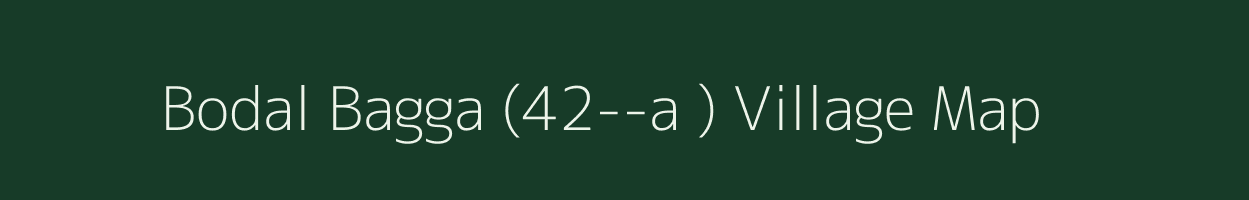 Bodal Bagga (42--a ) village map in Punjab