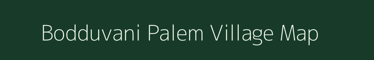 Bodduvani Palem village map in Andhra Pradesh