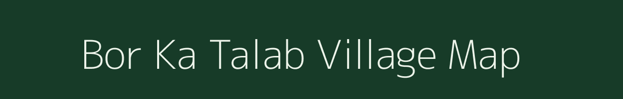 Bor Ka Talab village map in Rajasthan