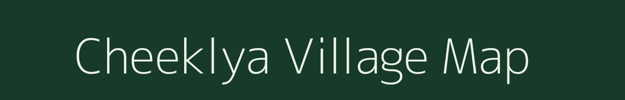 Cheeklya village map in Rajasthan