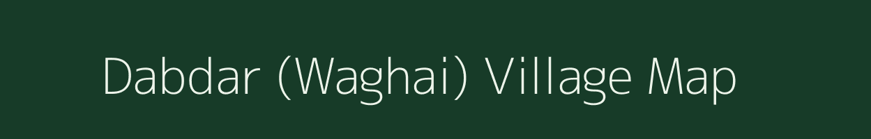 Dabdar (Waghai) village map in Gujarat