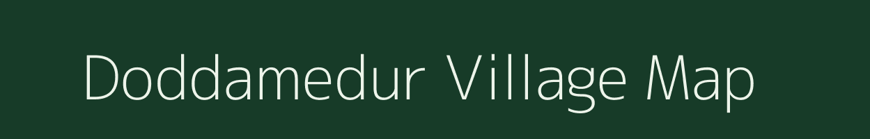 Doddamedur village map in Karnataka