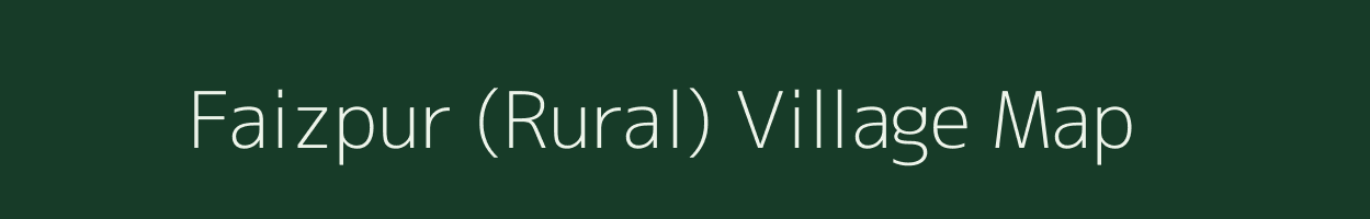 Faizpur (Rural) village map in Maharashtra