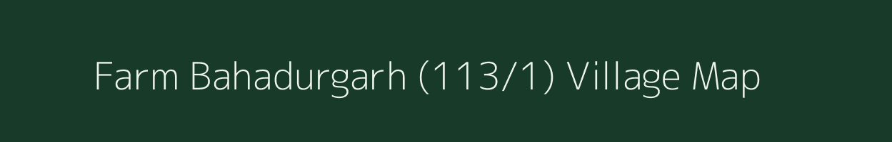 Farm Bahadurgarh (113/1) village map in Punjab