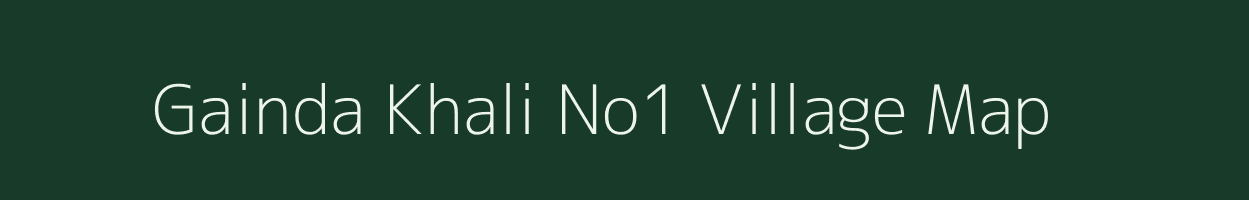 Gainda Khali No1 village map in Uttarakhand