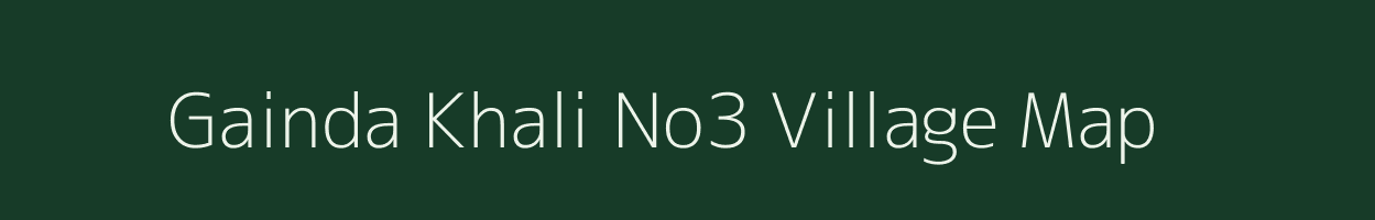Gainda Khali No3 village map in Uttarakhand