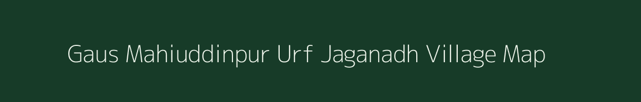 Gaus Mahiuddinpur Urf Jaganadh village map in Uttar Pradesh