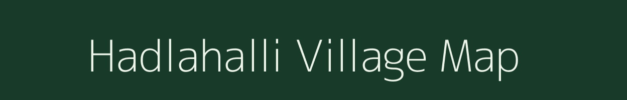 Hadlahalli village map in Karnataka