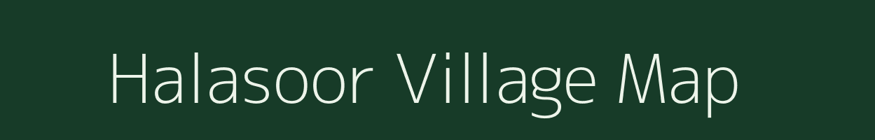 Halasoor village map in Karnataka