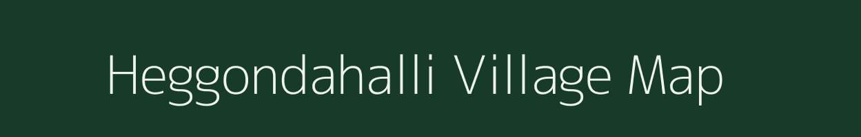 Heggondahalli village map in Karnataka