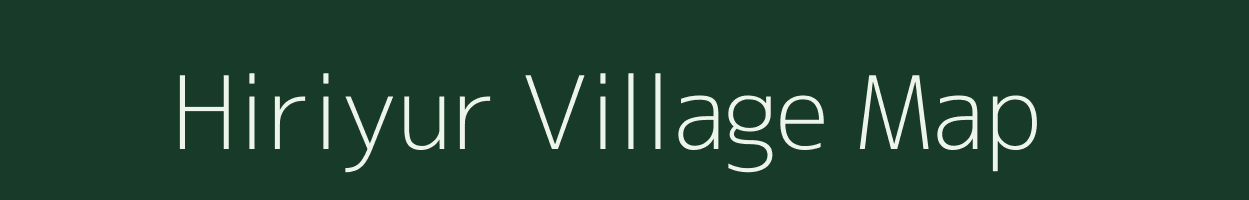 Hiriyur village map in Karnataka