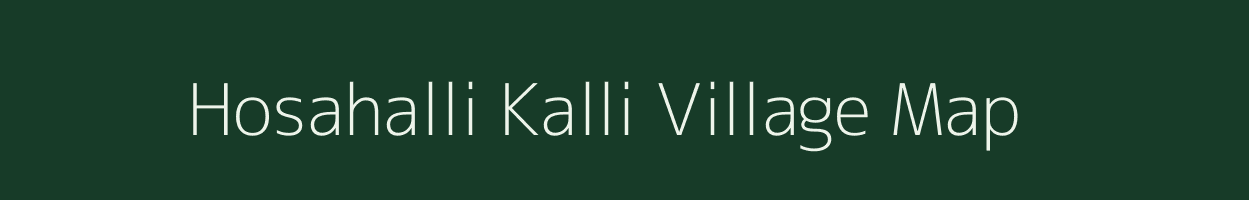 Hosahalli Kalli village map in Karnataka