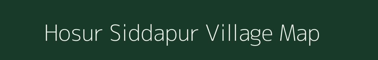 Hosur Siddapur village map in Karnataka