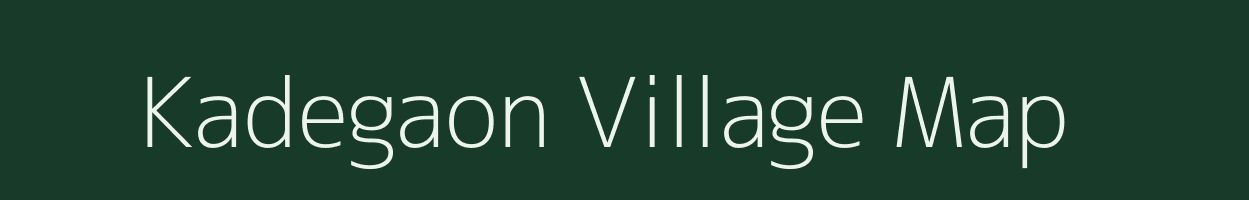 Kadegaon village map in Maharashtra