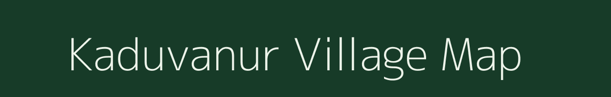 Kaduvanur village map in Tamil Nadu