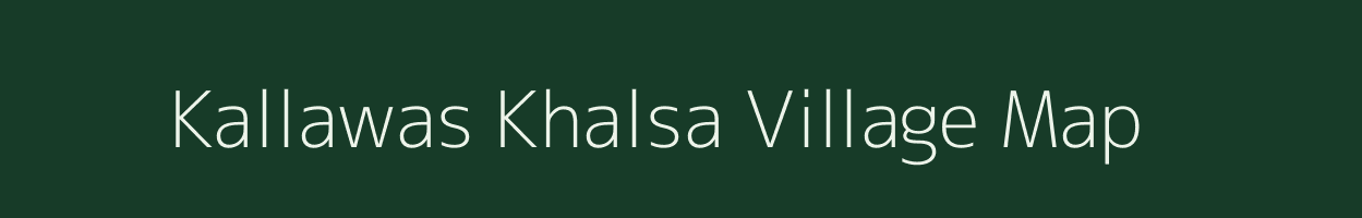 Kallawas Khalsa village map in Rajasthan