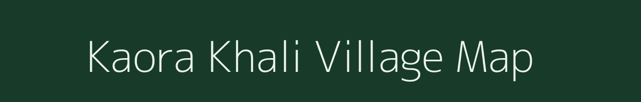 Kaora Khali village map in West Bengal