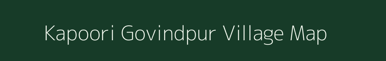 Kapoori Govindpur village map in Uttar Pradesh