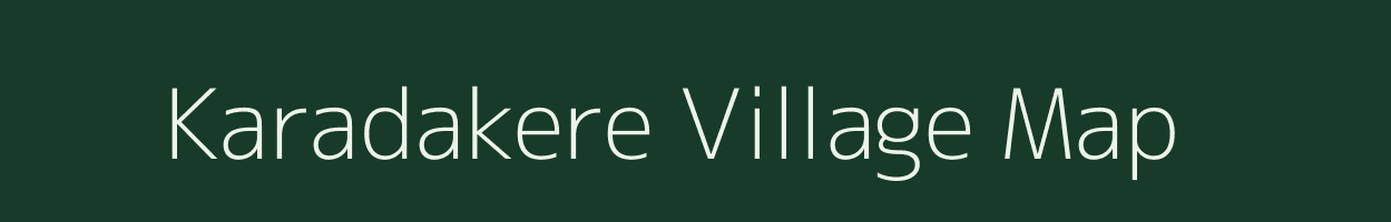 Karadakere village map in Karnataka