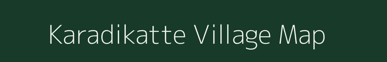 Karadikatte village map in Karnataka