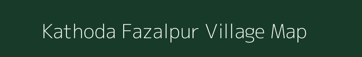 Kathoda Fazalpur village map in Madhya Pradesh