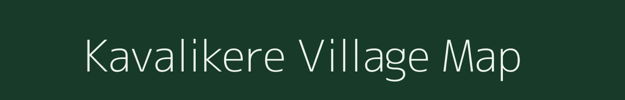 Kavalikere village map in Karnataka