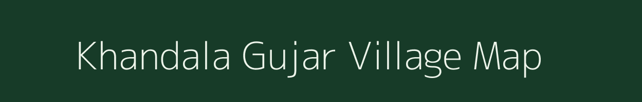 Khandala Gujar village map in Maharashtra