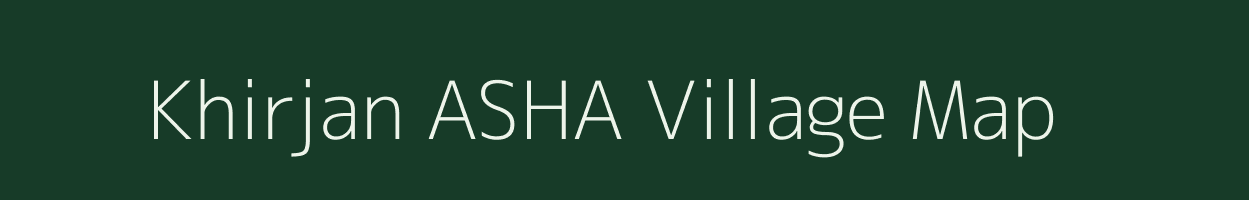 Khirjan ASHA village map in Rajasthan