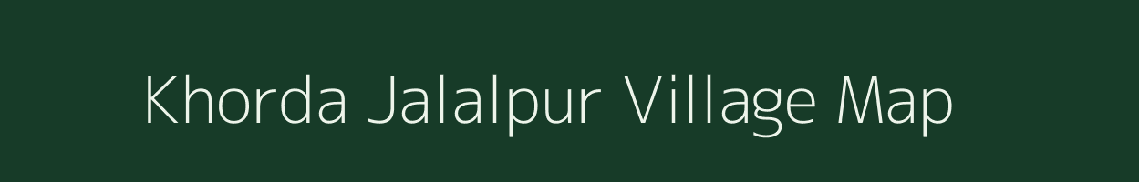 Khorda Jalalpur village map in West Bengal