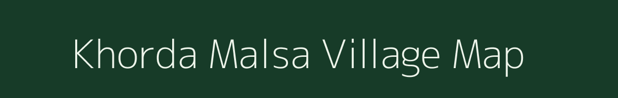 Khorda Malsa village map in West Bengal