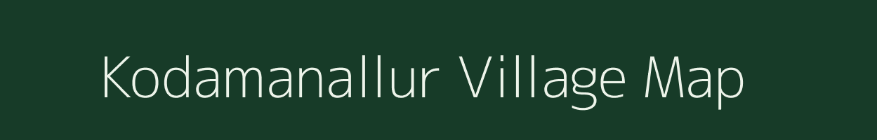 Kodamanallur village map in Tamil Nadu