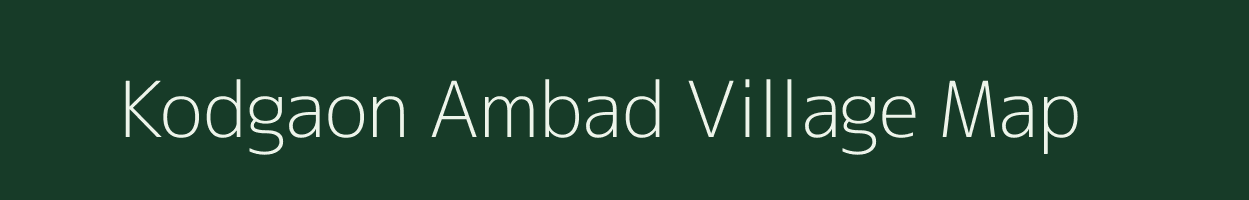 Kodgaon Ambad village map in Maharashtra