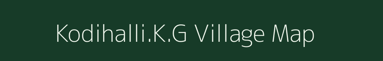 Kodihalli.K.G village map in Karnataka
